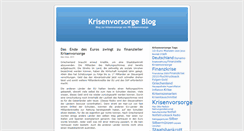 Desktop Screenshot of krisenblog.mr-krisenvorsorge.de