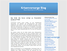 Tablet Screenshot of krisenblog.mr-krisenvorsorge.de